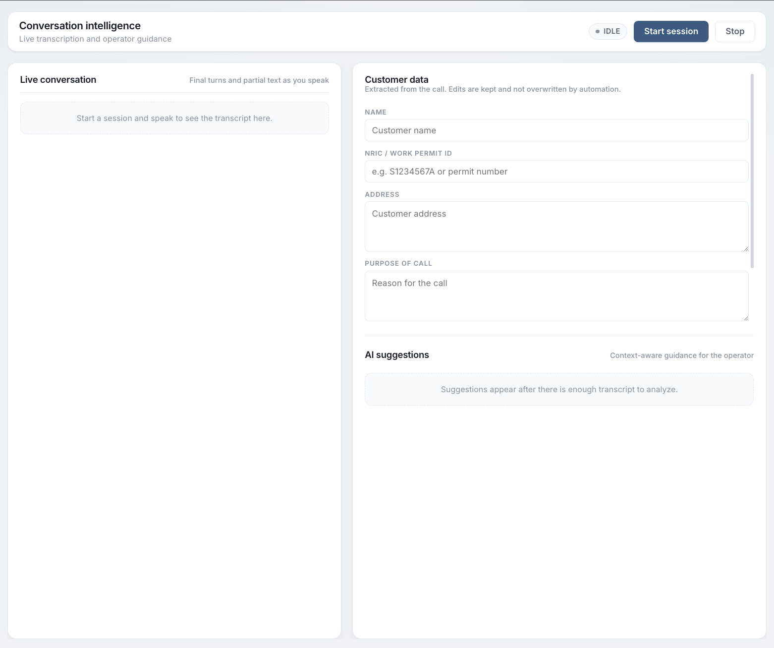 Real-Time Conversation Intelligence